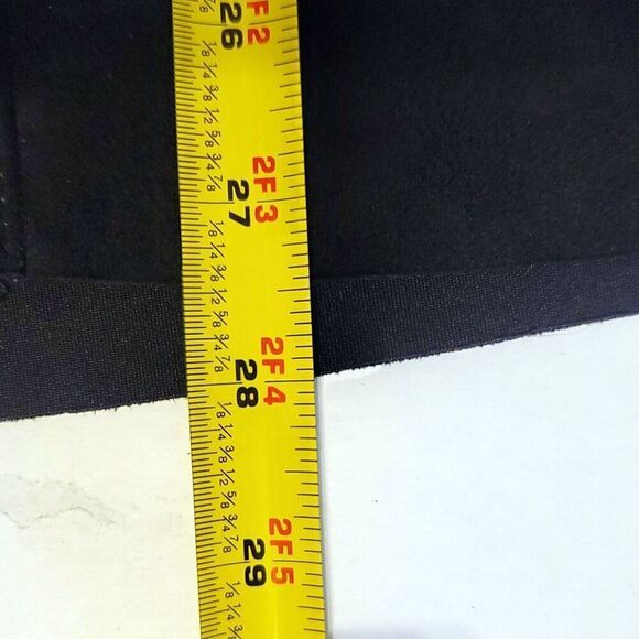 Catherine Malandrino Faux Leather Retro 70s Black Skirt with Pockets Size 8 - Picture 8 of 9